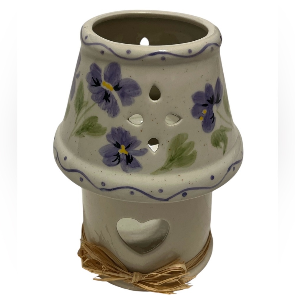 Floral Ceramic Candle Holder